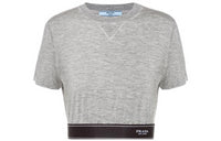PRADA Crop Tops Women's Gray
