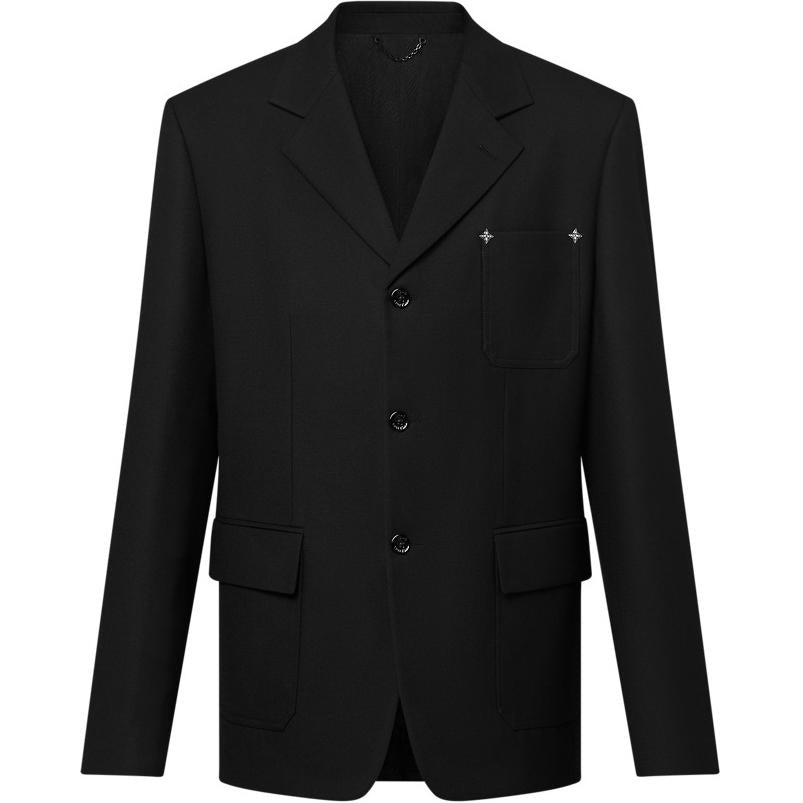LOUIS VUITTON Tailored Single-Breasted Wool Jacket