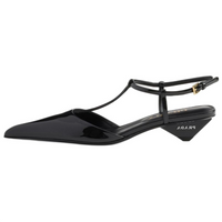 PRADA Irregular Heel High Heels 3.5cm Women's Black