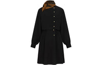 LOUIS VUITTON New Quarterly Products Of LV Long-Sleeved Dresses Women's Black