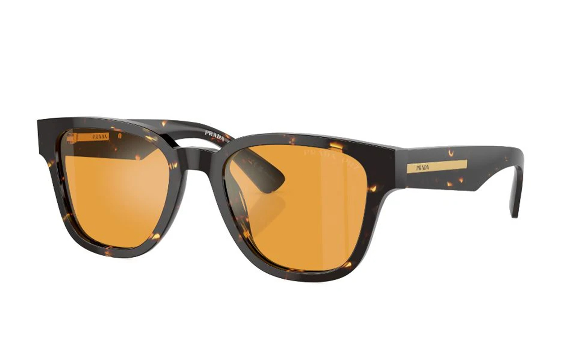 PRADA Eyewear Tortoiseshell effect D frame Sunglasses