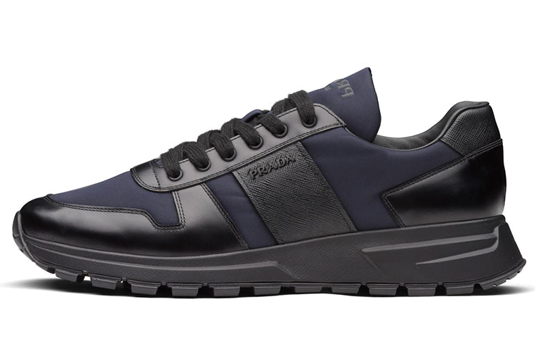 PRADA PRAX 1 Cushioning Anti-Slip Wear-Resistant Breathability Low-Top Sports Casual Shoes Men's Black Blue