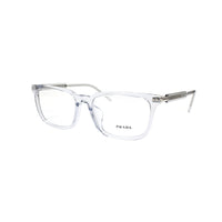 PRADA Plate Frame Rectangular Eyeglass Frames Men's Transparent Gray