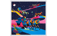 HERMES Silk Scarves Women's Dark Blue