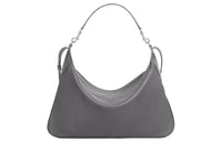 CELINE Romy Collection Calfskin Shoulder Bag, Crossbody Bag, Handbag Large Size Men's Gray