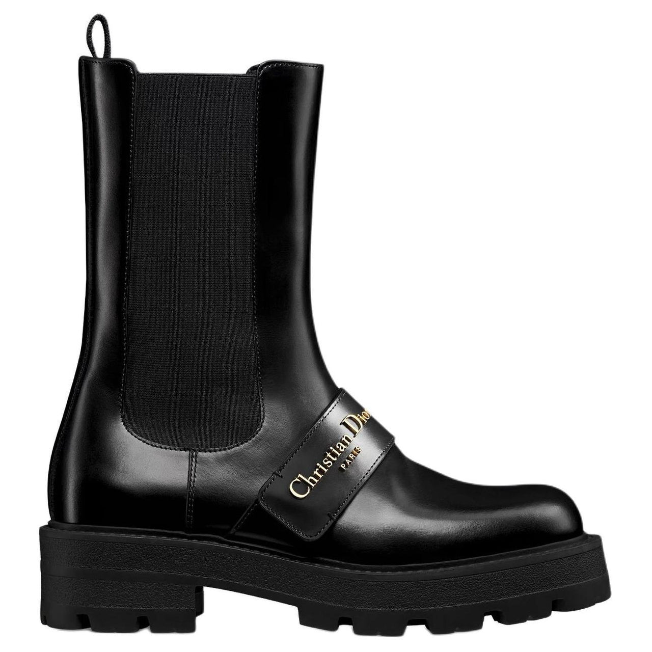DIOR D-Quest Short Chelsea Boots Women's Black