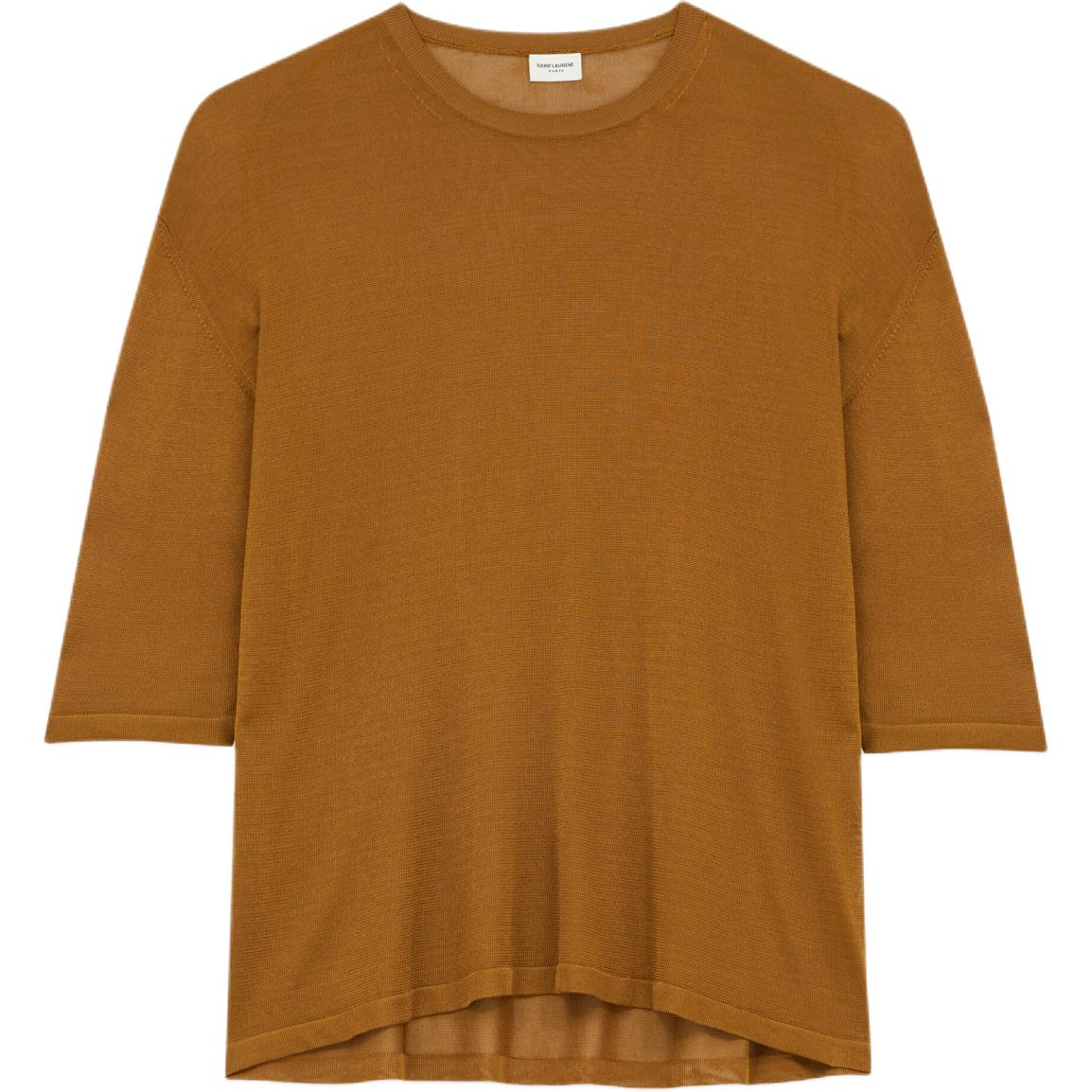 SAINT LAURENT T-Shirt Men's Gold Umber