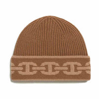 HERMES Cashmere Beanies Women's Chestnut