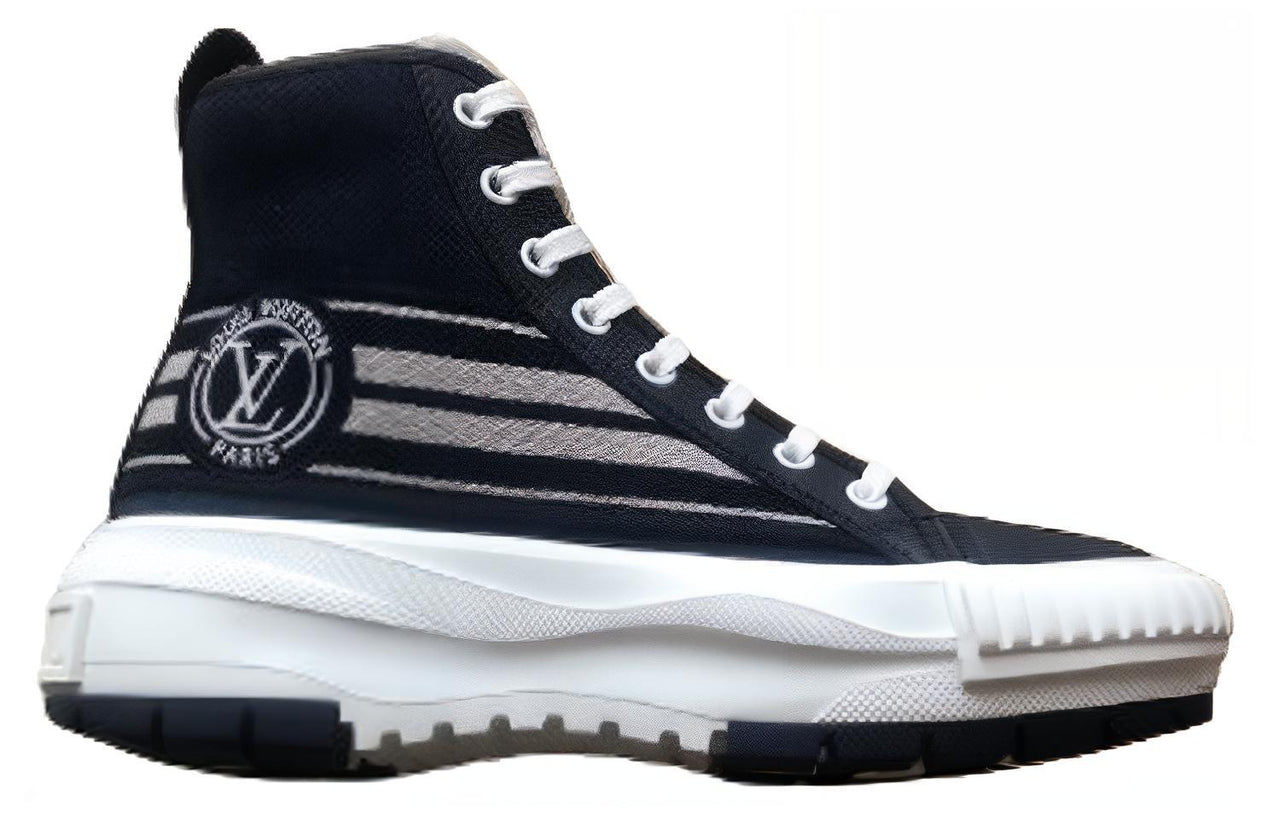 LOUIS VUITTON Squad High-Top Casual Shoes Women's Dark Blue