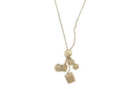 CHANEL Necklaces Women's Gold