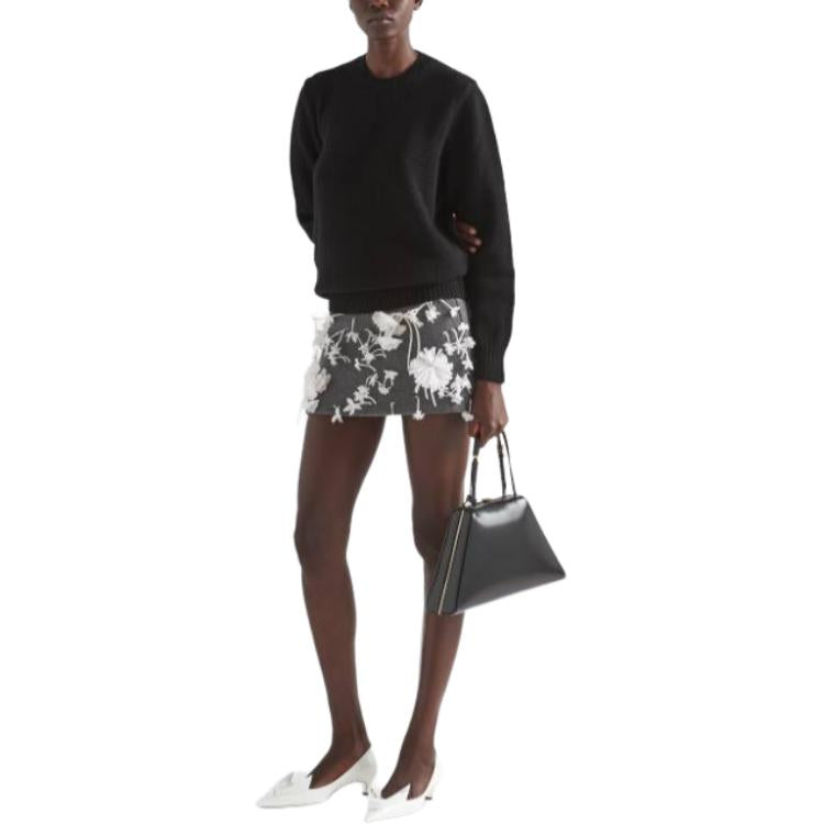 PRADA Casual Short Skirts Women's Gray