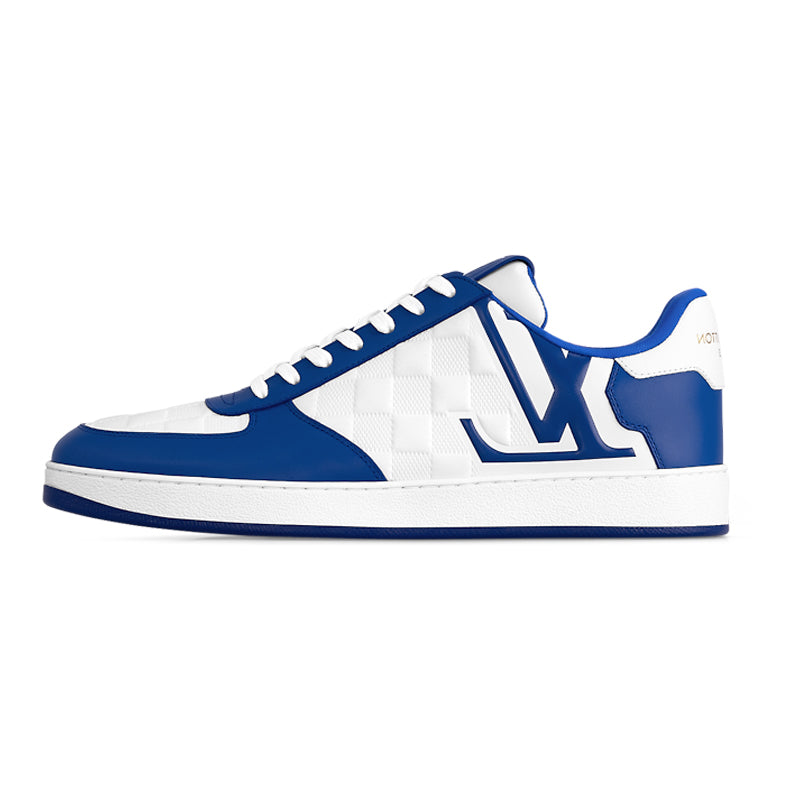 LOUIS VUITTON Rivoli Low Top Skateboard Shoes Men's Blue