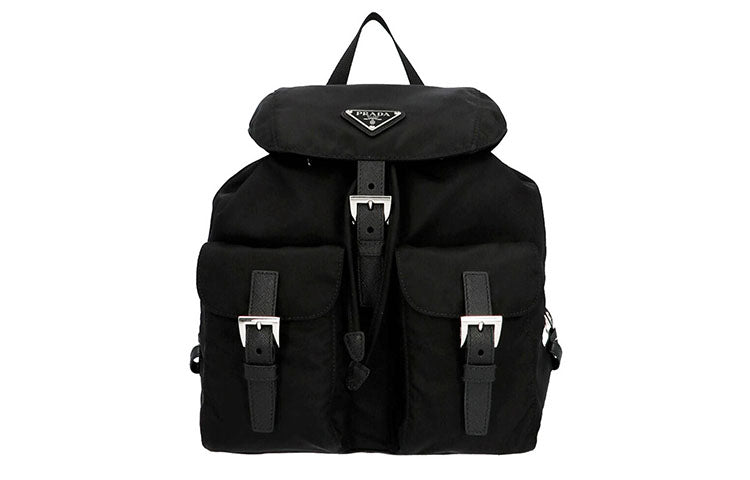 PRADA Nylon Backpack Unisex Black