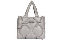 MIU MIU Nylon Fabric Tote Bag Shopping Bag Shoulder Bag Handbag Women's Gray