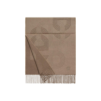 HERMES Cashmere Knit Scarves Unisex