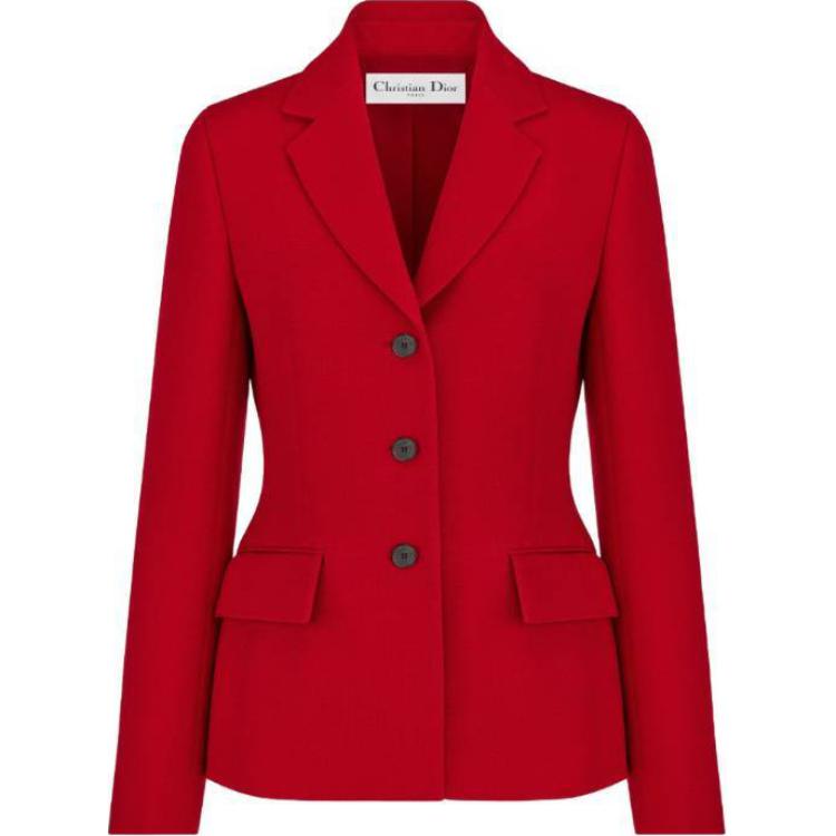 DIOR Business Suits Coats Women's Red