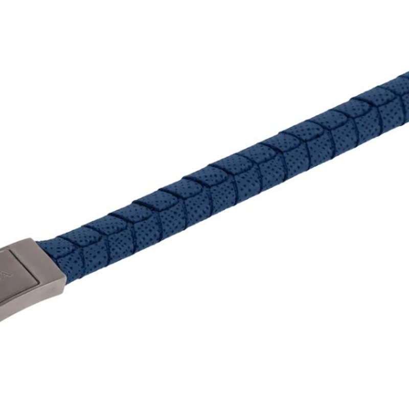 PRADA Leather Bracelets Men's Blue