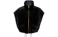 PRADA Reversible Shearling Cropped Vest