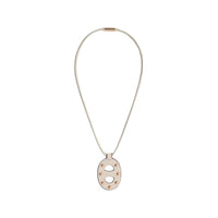 HERMES Calfskin Pendants Women's Brown/White/Black