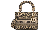DIOR Lady D-Lite Embroidery Daisie Bag Shoulder Bag Crossbody Bag Handbag Mini Women's Multicolor/Beige