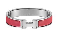 HERMES Bangles Women's Coral Red