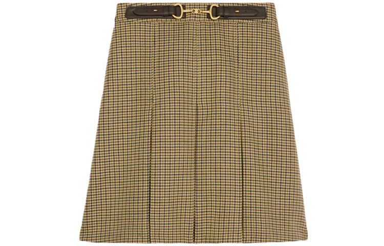 CELINE Casual Short Skirts Women's Beige