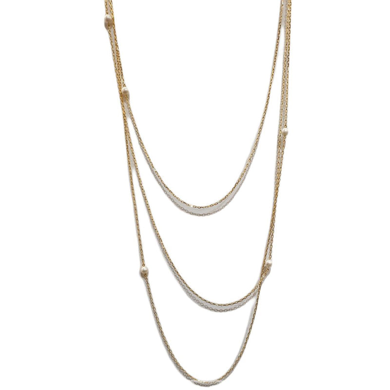 CELINE Brass Necklaces Women's Gold