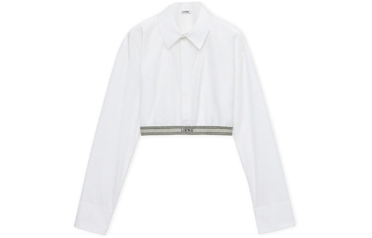 LOEWE Cropped Shirt 'Optic White'
