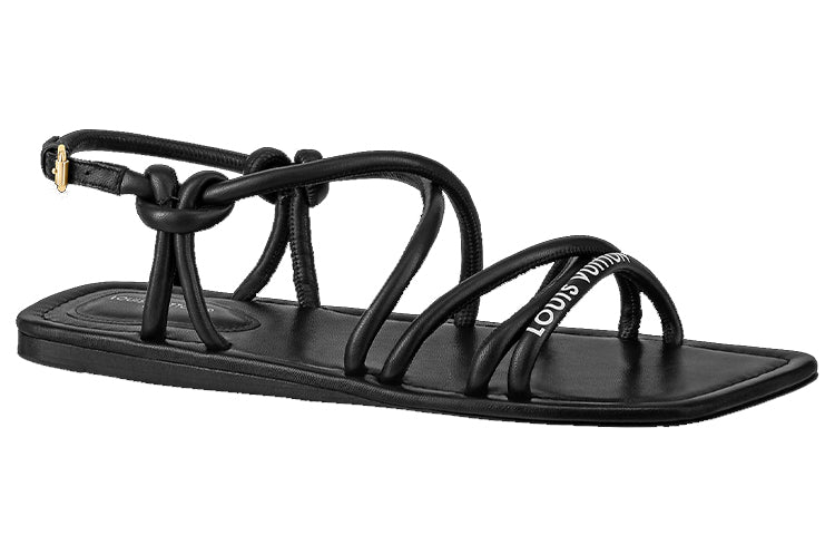 LOUIS VUITTON Nova Strap Sandals Women's Black