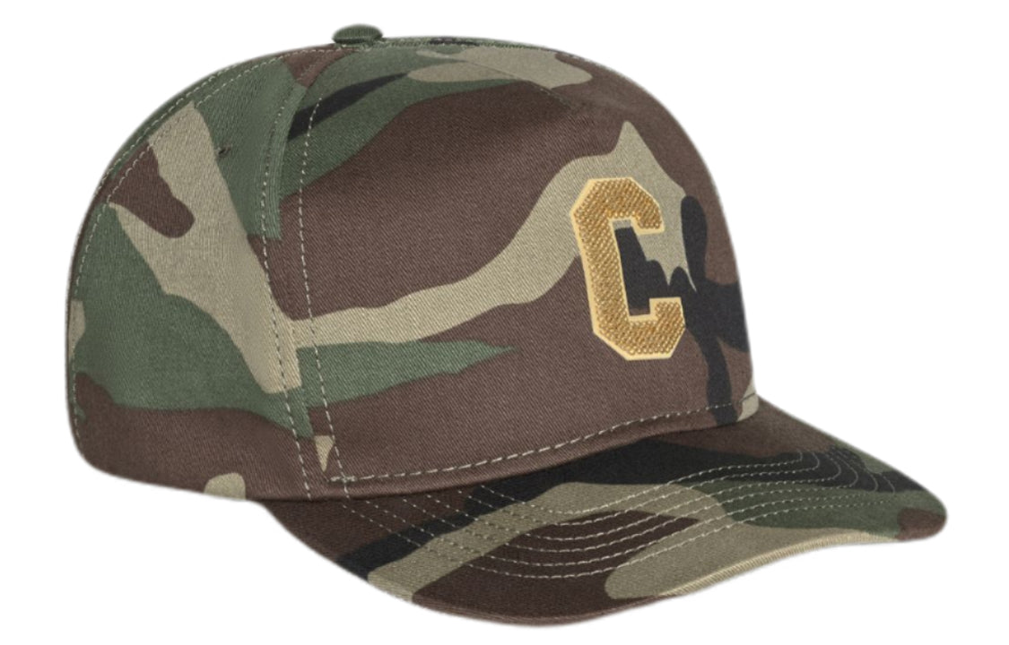 CELINE Baseball Caps Unisex Camouflage Green
