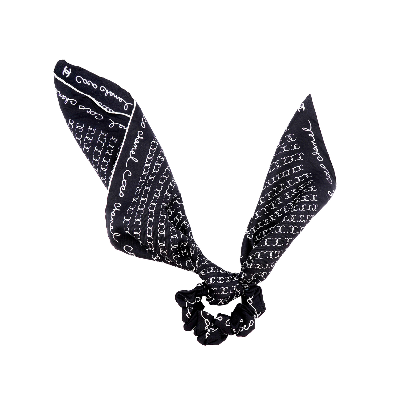 CHANEL Hair Bands Women's Black/White
