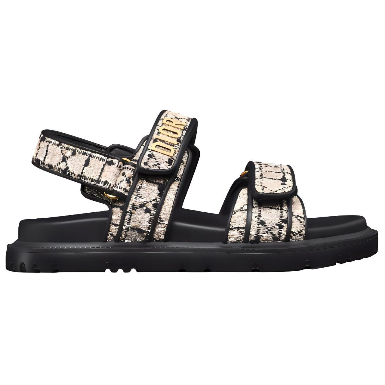 DIOR DiorAct One Strap Sandals Women's Beige