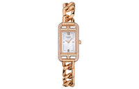 HERMES Nantucket Collection Wrist Watch Quartz Movement 18K Rose Gold Strap 17mm White Dial Women's Watch W049572WW00