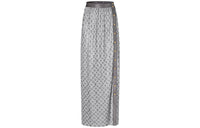 LOUIS VUITTON New Quarterly Products Of LV Knit Long Skirts Women's Silver