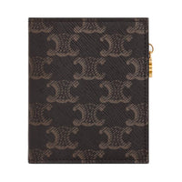 CELINE Canvas Card Holder Women's Brown