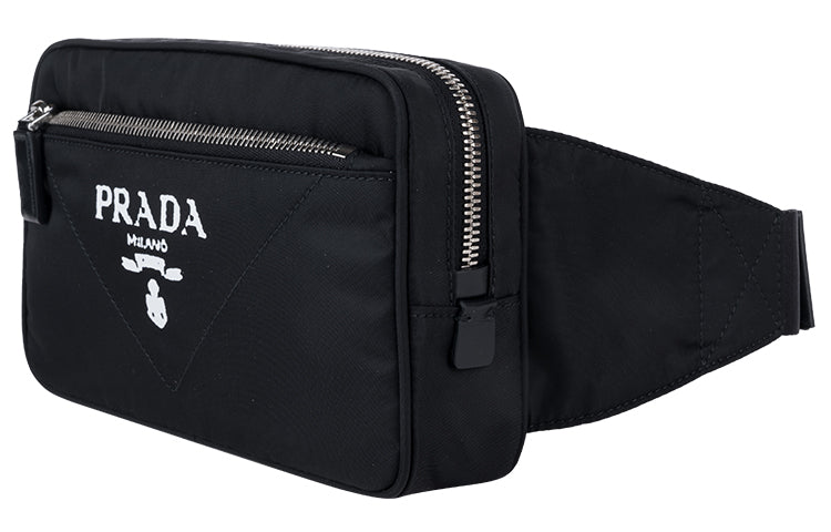 PRADA Nylon Fanny Pack Unisex Black