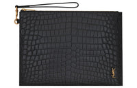 SAINT LAURENT Cow Leather Clutch Regular Men's Black