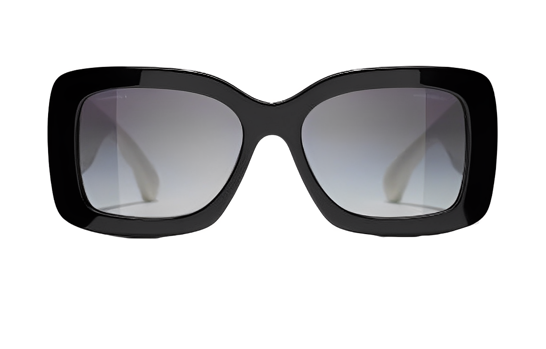 CHANEL Plate Frame Butterfly Sunglasses Women's