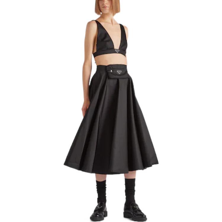 PRADA Casual Long Skirts Women's Black