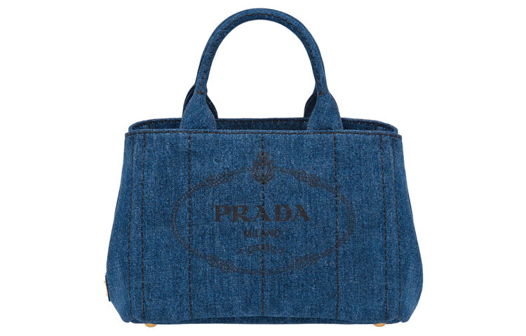 PRADA Denim Handbag Women's Blue