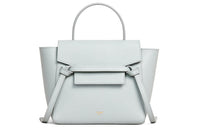 CELINE Grained Calfskin Catfish Bag Handbag One Shoulder Handbag Crossbody Bag Women's Candy Color Mineral Blue