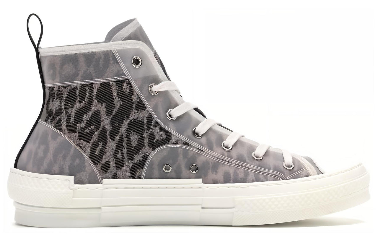 DIOR B23 High Top Brown Leopard