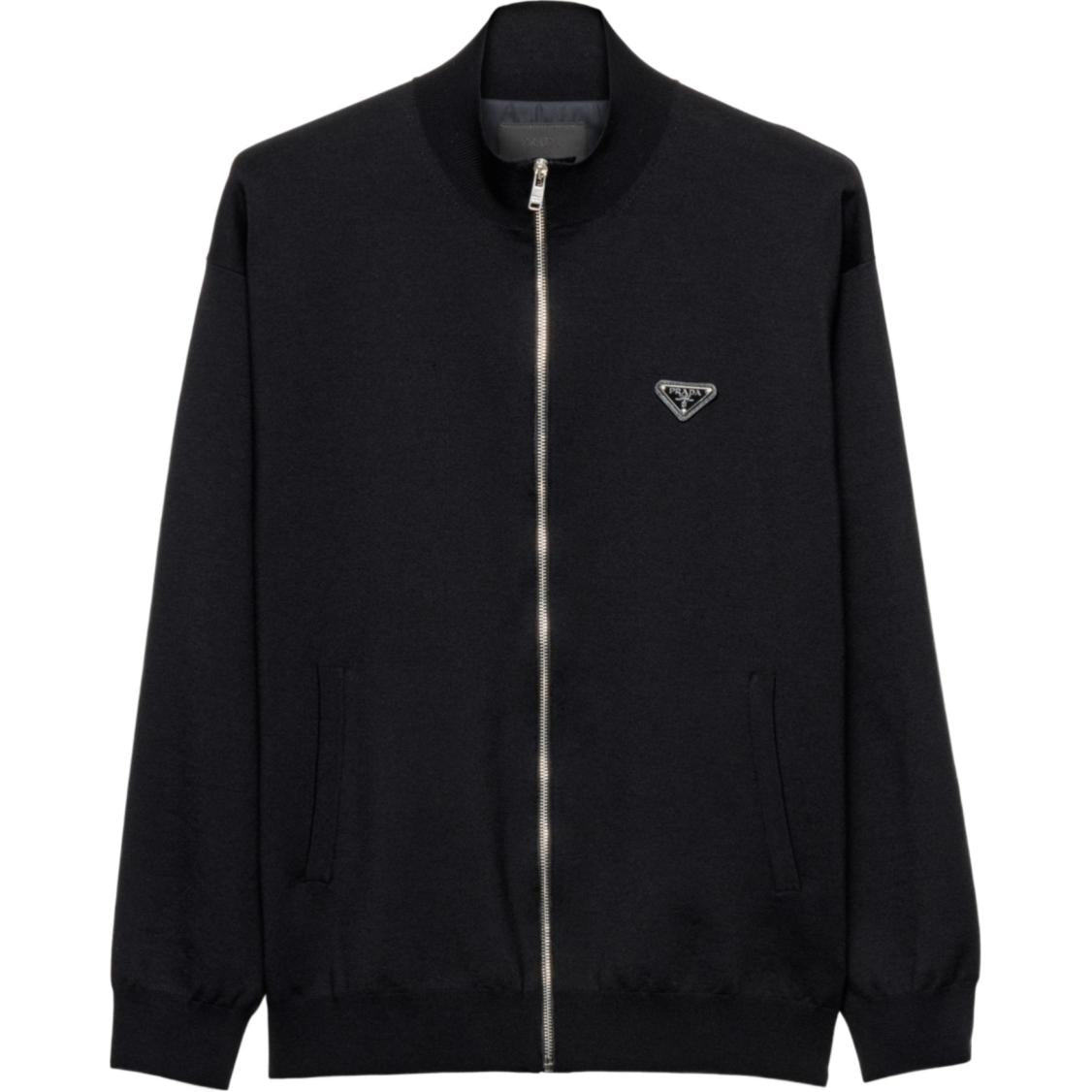 PRADA Logo Patch Cardigan