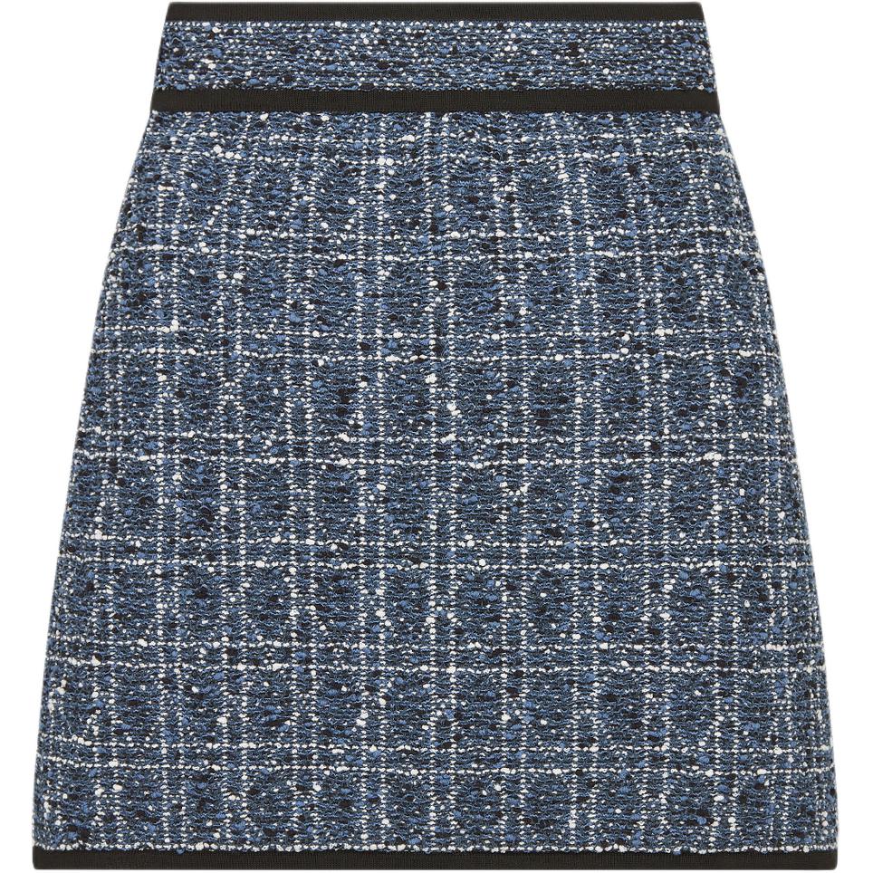 DIOR SS25 Casual Short Skirts Women's Blue White Mixed Color