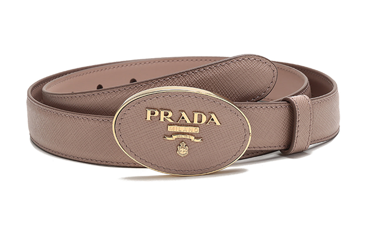 PRADA Leather Belts Women's Apricot