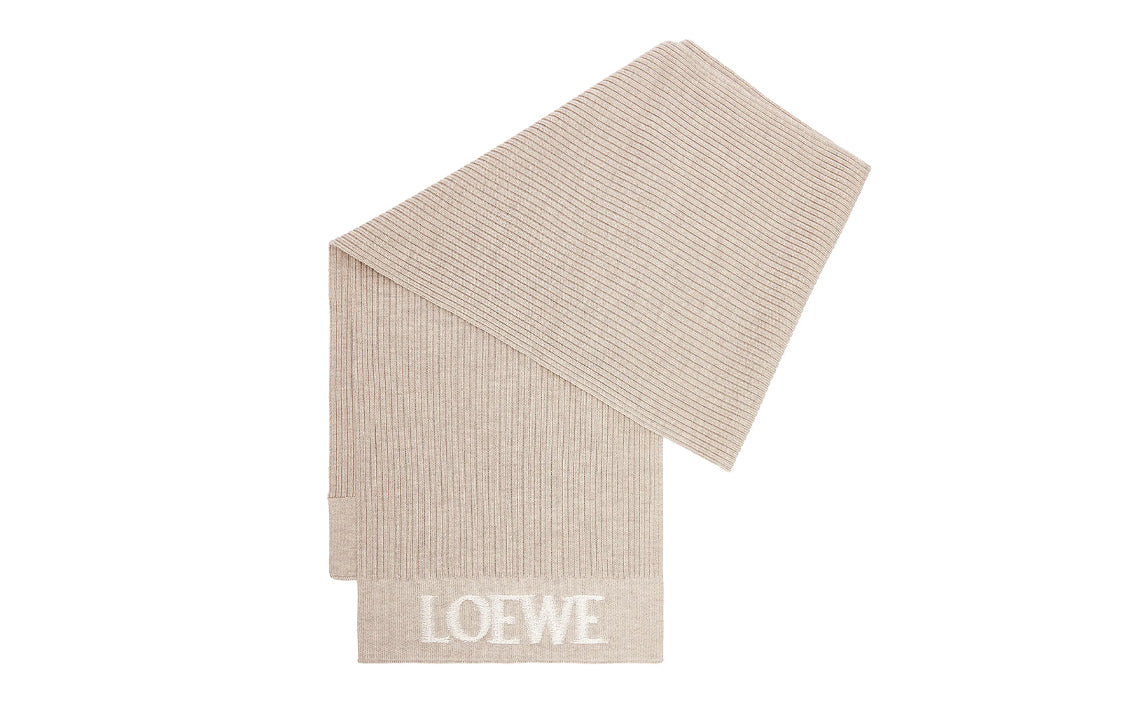LOEWE Knit Scarves Women's Beige