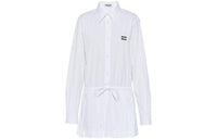 MIU MIU Long-Sleeved Dresses Women's White
