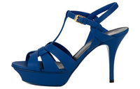 SAINT LAURENT Tribute Strap Sandals Women's Blue