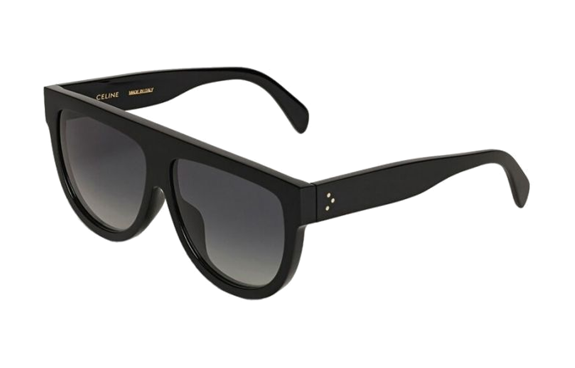 CELINE Irregular Shape Sunglasses Women's Black