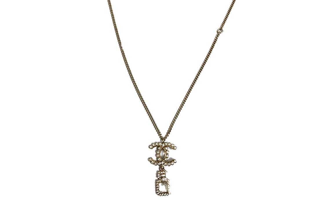 CHANEL Necklaces Women's Gold
